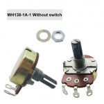 HS5299 20pcs WH138-1A-1 Rotary carbon composition Potentiometer without switch WH24-1 Dimmer Switch Adjustable Resistance B2k 5K 10K 20K 50K 100K 200K 250K 500K