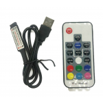 HS5341 17keys USB RGB LED IR RF Controller 433MHZ