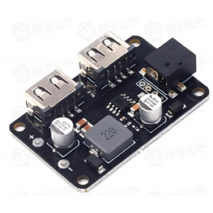 HS5353 Dc 24V19V12V to 5V3A step-down mobile phone charging board 2USB support 2.4A fast charge short-circuit protection