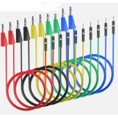 HS5381 Stackable Banana Plug to Breadboard Silicone Jumper Wires  Male Soft Flexible 30cm