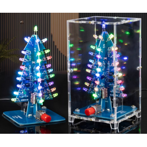 HS4437 Christmas Tree DIY Soldering Kit with Acrylic case
