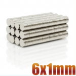 HS5527 Powerful Round Magnets 6x1mm 100pc