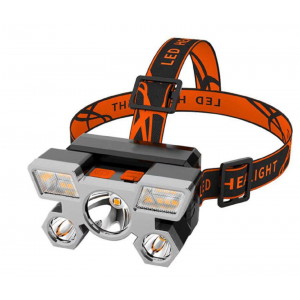 HS5528 Rechargable LED Headlamp with 5 LEDs 5 Position