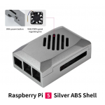 HS5565 Raspberry Pi 5 Silver Shadow Case with PWM Cooling Fan