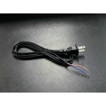 HS5567 1M Power  Cord with 2P Naked cable US Plug
