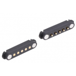 HS5586 Pogo pin 2.54mm 5P  Male & Female Magnetic Connectors