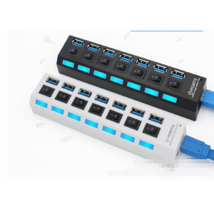 HS5697 USB3.0 HUB 7Ports with switch