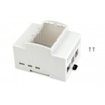 HS5729 Waveshare DIN rail ABS Case for Raspberry Pi 5, large inner space, injection moduling