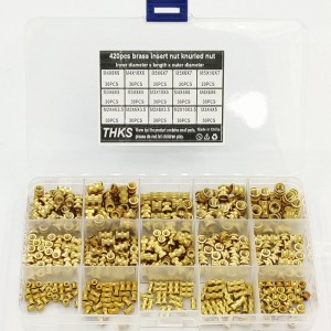HS5775 420PC Brass Insert Nut Kit M2-M5