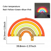 HS5786 3v LED COB Edison mini LED Decoration Light Rainbow