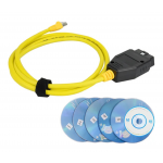 HS5904 ENET Cable for BMW E-SYS Coding with 5 CDs