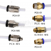 HS5921 3D Tube Connector Push-Fitting PC4-M6 PC4-M5 PC4-01 PC6-01