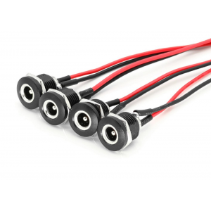 HS5941 DC-022B DC Jack  Female with wire  5.5*2.1/5.5*2.5MM