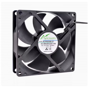 HS5972 EC Brushless Cooling Fan AC 110V-220V Ball Bearing 2 lines 9225 Fan  92x92x25mm For cabinets