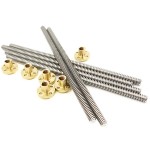 HR0642 Trapezoidal Lead Screw with Brass Nut  T8-30cm 35cm 40cm 50cm