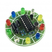 HS6026 CD4017 colorful voice control rotating LED light kit 