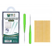 HS6857 Patching Tools BST-66 3 in 1 Jump Wire Rework Pad for Repair Welding PCB Motherboard Drop Point Special Weld Plate Batch Needle