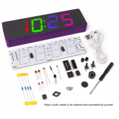 HS6868 Led Alarm Clock Home Furnishings Electronic Clock DIY Welding Kits Parts Digital Desk Bedroom Decoration Desktop Smart Kits