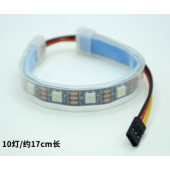 HS6891 Programmable 5050 RGB LED  17cm 10leds with 3P Dupont wire