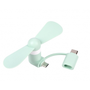 HS6910 Micro +Type-c 2 in 1 Fan