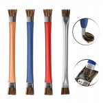 HS6978 Anti-static Brush Double-head Phone Repair Pad Hard Brush Main Board Circuit IC Cleaning Brush Electronic Repair Tools