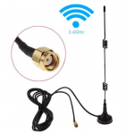 HS0016 RP-SMA 2.4GHz 15DBI Wireless Wifi WLAN Router Extender Antenna 3M