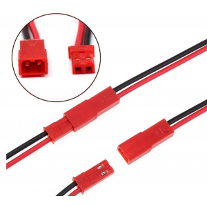 HR0590 100pair JST Connector Plug Cable Male+Female 10cm