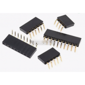 HS7055 100pcs 2.54mm Female Pin Header Right Angle 90° 1X2.54mm 1*2/3/4/5/6/7/8/10/20/40P