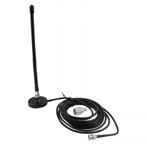 HS7094 Powerful CB Antenna, 27MHz Soft Whip, BNC Male Connector, 10ft RG58 Cable, 50 Ohm Impedance Improved Communication Range