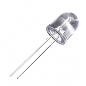 HS1392 250pc/bag  F10 10mm  transparent white LED 