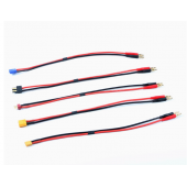 HS7132 RC Cable Male XT60/XT30/TX/TRX/EC3/EC5  to 4mm Banana Plug 14AWG 20CM