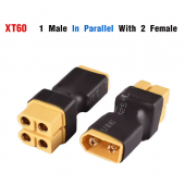HS7135 XT60 1 Male to 2 Female in Parallel