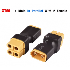 HS7135 XT60 1 Male to 2 Female in Parallel