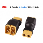 HS7137 XT60 1 Femal to 2 Male in Series