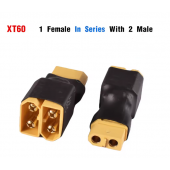 HS7137 XT60 1 Femal to 2 Male in Series