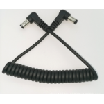 HS7170 90 degree Double DC male Plug Extension Spring Power Cable Adapter