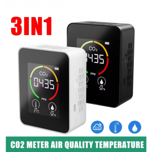 HS7193 New Air Quality Detector Carbon Dioxide Detector Agricultural Production Greenhouse Gas Monitor Air Quality Tester CO2 Meter