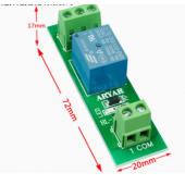HS7195 5V 12V 1 Channel Relay Module with DIN Rail Mount SRD-05VDC-SL-C SRD-12VDC-SL-C 10A 250VAC Relay PNP NPN Compatible 1NO 1NC