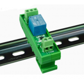 HS7195 5V 12V 1 Channel Relay Module with DIN Rail Mount SRD-05VDC-SL-C SRD-12VDC-SL-C 10A 250VAC Relay PNP NPN Compatible 1NO 1NC