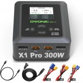HS7197 OVONIC X1 Pro Dual RC Lipo Battery Balance Charger for 1s 2s 3s 4s 5s 6s Batteries, AC 300W / DC 700W 16A Smart Fast Charging