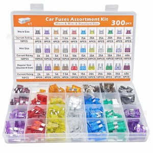 HS7206 300pcs Car Fuse Assortment 2-40A