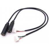 HS7215 30cm Jack 3.5mm AUX Audio Cable To XH2.54 3P/4P