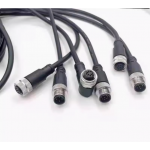 HS7219 M12 Sensor Connector Cable Waterproof plug with 2M  PVC cable 4P 5P 8P 12P