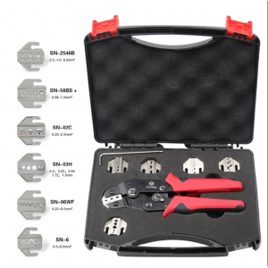 HS7227 6 In 1 Crimping pliers SN-58B 5 jaw kit for 2.8 4.8 6.3 VH2.54 3.96 2510/tube/insuated terminals electrical clamp tools