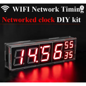 HS7232 ESP8266 Networked 8-bit Nixie Tube Electronic Clock Kit Temperature Alarm Clock WIFI Timing Welding Practice DIY Loose Parts