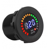 HS7245 12V/12V-24V  Motorcycle Car LED Digital Display Voltmeter Waterproof 