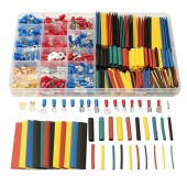 HS7251 678pcs Assortment 350pcs Insulated Electrical Connectors Terminals + 328pcs Heat Shrink Tube