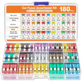 HS7252 180pcs/Box Fuses Standard Mini Micro Car Fuse set 2A 3A 5A 7.5A 10A 15A 20A 25A 30A 35A 40A Amp Clip Fuse Set for car Truck