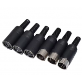 HS7278 Male/Female DIN Plug Socket Connector 3/4/5/6/7/8 PIN
