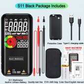 HS7308 BSIDE S10 / S11 Digital Smart Multimeter Color LCD Display 9999 Digital DC AC Voltage Capacitor Ohm Diode NCV Hz Tester DMM